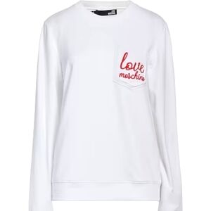 NEW! LOVE MOSCHINO Embroidered Pocket Sweatshirt 44.